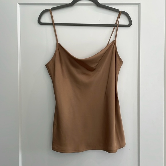Express Tops - Express silky camisole tan​​​​​​​​